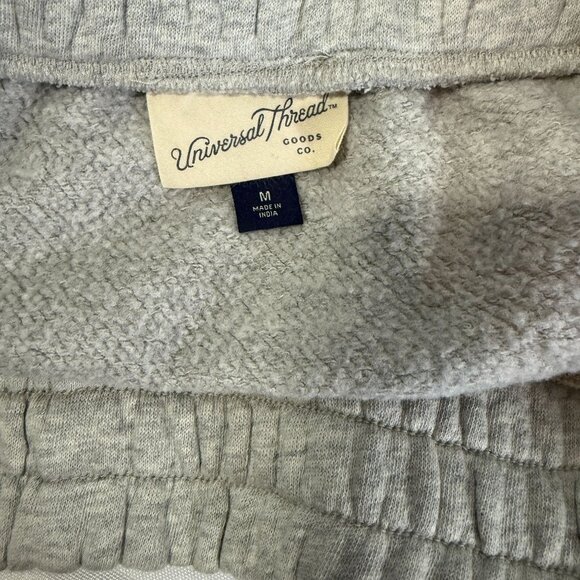 Univeral Thread Fleece Cargo Mini Skirt Medium Gray Athleisure Sporty Casual - Picture 7 of 8